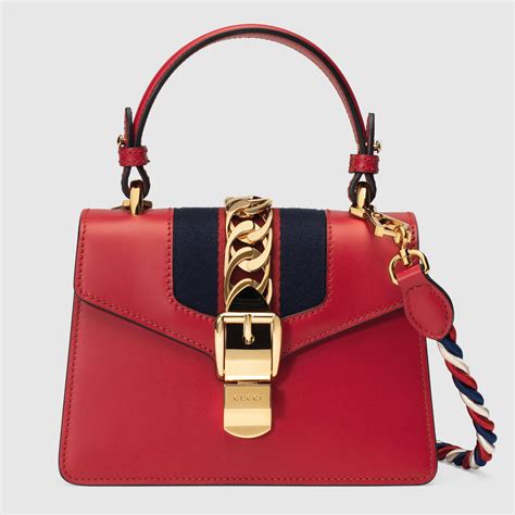 gucci sylvie bag red mini|gucci boston bag guccissima.